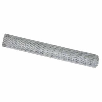 Berkfield Home Hexagon Fence 1.4x50 m Galvanised Steel in Silver
