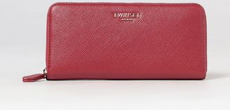 Twinset Portafoglio Continental in pelle sintetica Saffiano con zip