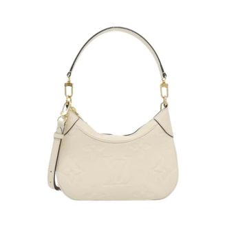 Louis Vuitton Pre-owned Monogram Empreinte Bagatelle Schoudertas - Dames - Pre-owned - Beige - Maat: ONE Size Leer