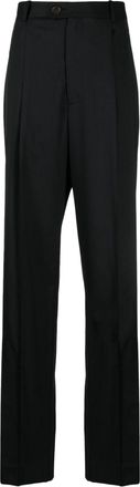 Peter Do pressed-crease tailored trousers - women - Viscose/Acetate - S - Black