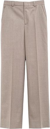 Gucci Rechte broeken - Dames - Straight fit broeken - Beige - S - Broeken