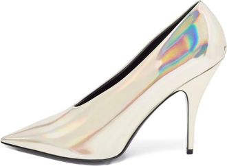 Stella McCartney Pumps iridescenti 120mm - Bianco