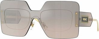 Versace VE2277 10026I Light Transparent Brown/Brown to Grey Gradient Silver Mirror