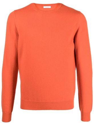 Malo round-neck knit jumper - Orange