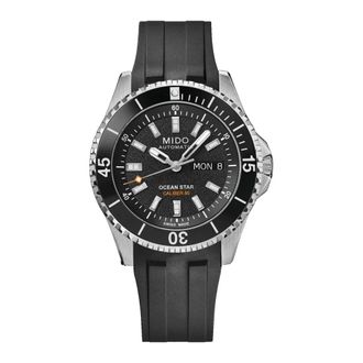 Mido Ocean Star Decompression Worldtimer - Dames - Horloges - Zwart - ONE Size - Accessoires