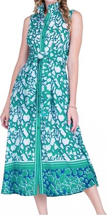 Jade Yoga Back Wrap Maxi Dress In Reefline