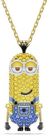 Swarovski Minions Kevin Crystal Pendant Necklace in Gold/Multi at Nordstrom