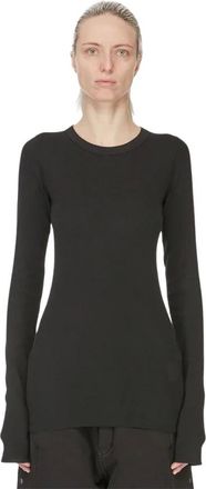 Rick Owens Camiseta b&aacute;sica de manga larga - Tops - Mujer - Negro - XS