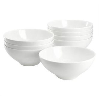 Gibson Home White Peninsula 8 Piece 6.5 Inch Bone China Cereal Bowl Set at Nordstrom