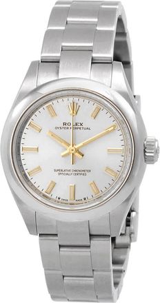 Rolex Oyster Perpetual 28 Automatic Chronometer Silver Dial Ladies Watch 276200SSO