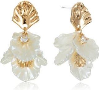 Ettika Dripping Petal Earrings in Gold at Nordstrom Rack
