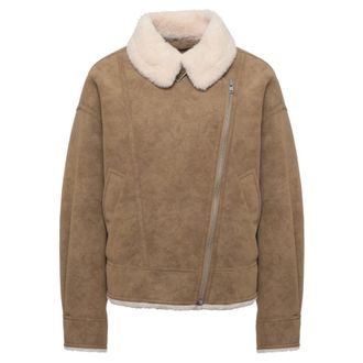 Stand Studio Giacca Shearling - - Jackets - Donna - Marrone - XS