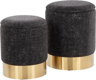 LumiSource Marla Nesting Ottoman Set