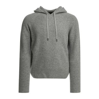 Tom Ford Truien & Vesten, Heren, Grijs, M, Kasjmier, Naadloze Cashmere Hoodie