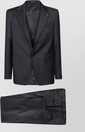 Tagliatore single breasted suit notched lapel flap pockets