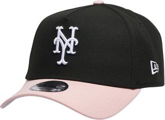 New Era Womens New York Mets Mets 9Forty A-Frame Cap - Adult Pink/Black