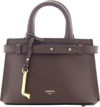 Lancel Faubourg Trapeze Handtas - Dames - Tassen - Bruin - Maat: ONE Size Leer