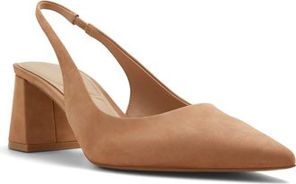 Aldo Uliana Slingback Pointed Toe Pump in Brown at Nordstrom, Size 6.5