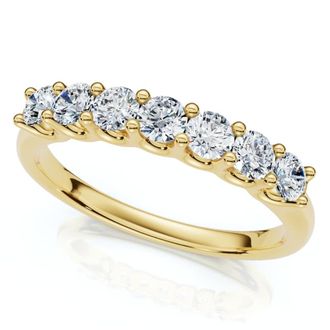 Pompeii3 1/2Ct Diamond Wedding Ring Gold U Prong Lab Grown