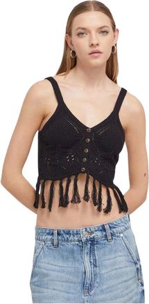 Desigual Tops, Dames, Zwart, L, Strandtop