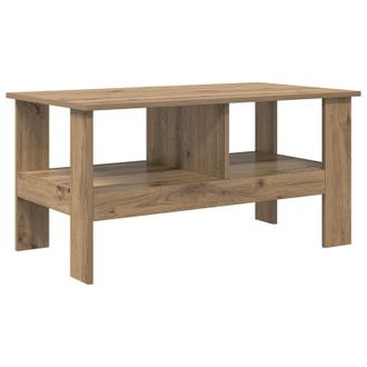 vidaXL Mesa De Caf&eacute; Roble Artesanal 90 X 50 X 45 Cm Vidaxl