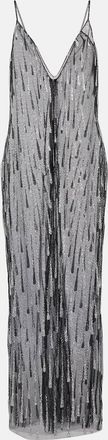 Rodarte Embellished semi-sheer maxi dress