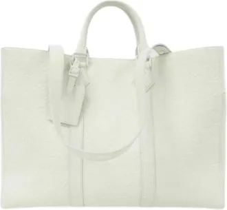 Louis Vuitton Vintage, unisex, Wit, ONE Size, Leer, Pre-owned Tote Bag