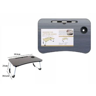 Trade Shop Trade Shop - Vassoio Da Letto Scrivania Pieghevole Tavolino Tavolo Pc Slot Tablet Tazza 71363