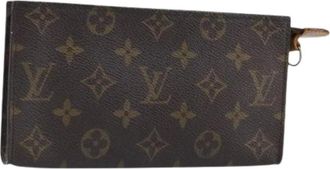 Louis Vuitton Pre-owned Wallets, female, Brown, Size: ONE SIZE Pre-owned Accessory Pouch