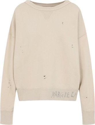 Maison Margiela Beige Cotton Sweatshirt