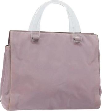 Prada Pre-owned Nylon Handtas - Dames - Vintage Handtas - Paars - ONE Size - Nylon - Vintage