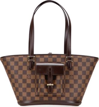 Louis Vuitton Pre-owned Tote Bags, female, Brown, Size: ONE SIZE Pre-owned Structured Top Handle Bag