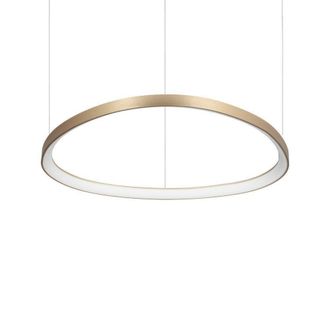 Netlighting Gemini LED Decorative Integrated Pendant Light Brass 3000K in Yellow
