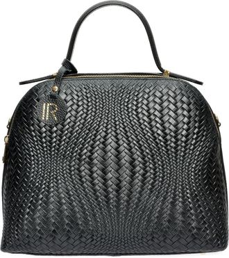 Isabella Rhea Zwart Rundleer Tas