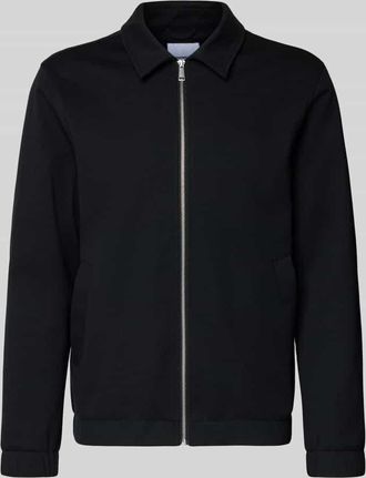 Lindbergh Lindbergh Jacke mit Umlegekragen und Rei&szlig;verschluss in Black, Gr&ouml;&szlig;e XXXL