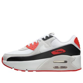 Nike (WMNS) Nike Air Max 90 LV8 White Black Picante Red FD4328-114