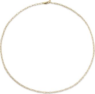 Monica Vinader Mini Paper Clip Chain Necklace in 14Kt Solid Gold at Nordstrom