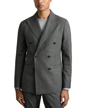 Reiss Malibu Peak Textured Wool-Blend Blazer