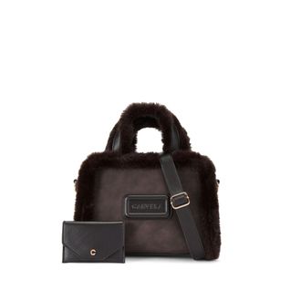 Carvela Womens Mini Bella Borg Tote Bag - Brown material_Fabric - One Size