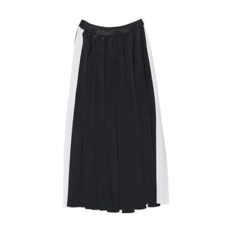 Moschino Maxi Skirts, female, Black, Size: L Gonna Frange