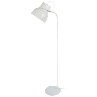 Tosel L&aacute;mpara de pie articulado metal blanco pantalla blanco