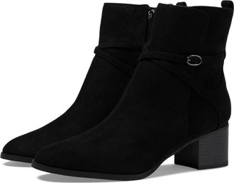 Anne Klein Maurice Boots Womens Black Block Heel Ankle Bootie RHS8546