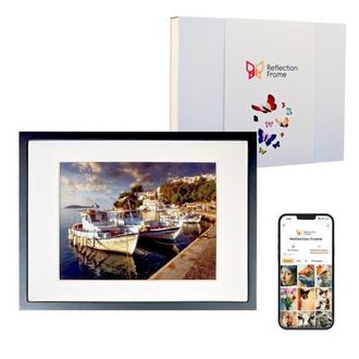 Reflection 13.3in ePaper Display Cordless e-ink Digital Photo Art Frame in Classic Black at Nordstrom, Size 12X16