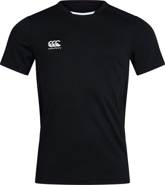 Canterbury Of New Zealand Unisex T-shirt Club Dry voor volwassenen (Zwart)