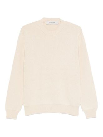 Golden Goose Golden Ws Knit Crew Neck Boyfriend Organic Cotton With Logo