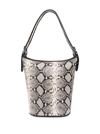 Iro python-print shoulder bag - women - Calf Leather - One Size - Neutrals