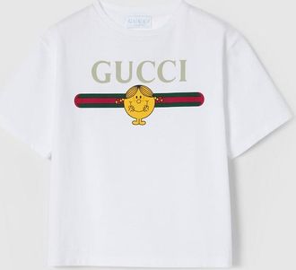 Gucci Kids - Cotton T-shirt With Print, White, Ready-to-wear