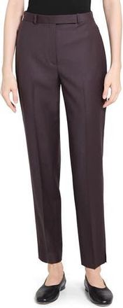 Theory Sleek Flannel High Waist Taper Pants in Cacao at Nordstrom Rack, Size 16