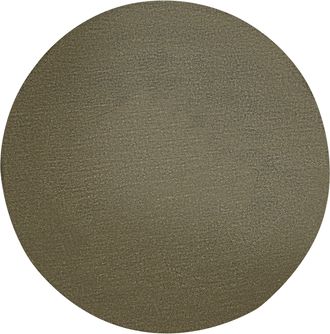 Beliani Alfombra Redonda De Lana Alfombra Decorativa Tejida A Mano 140 Cm Verde Oliva Vasco
