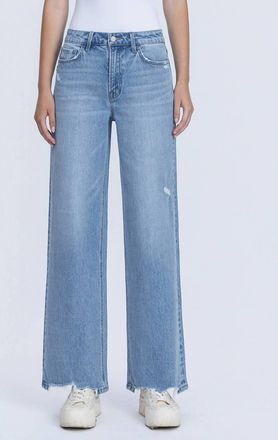 Flying Monkey Rosalee High Rise Wide Leg Jeans In Blue